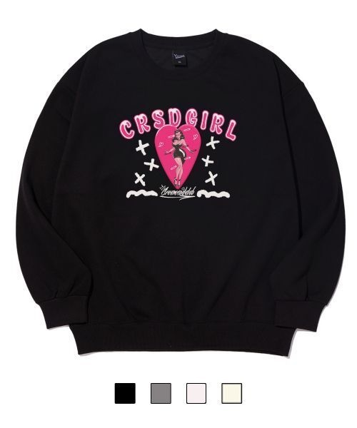 <<매장정품>> creamsodalab 씨알에스디걸 스웨트 셔츠