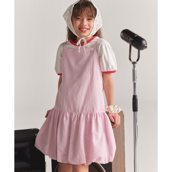 <매장정품> COVERNAT 커버낫 KIDS 클로버 포인트 벌룬핏 원피스 핑크 CK2502OP87PI 810836