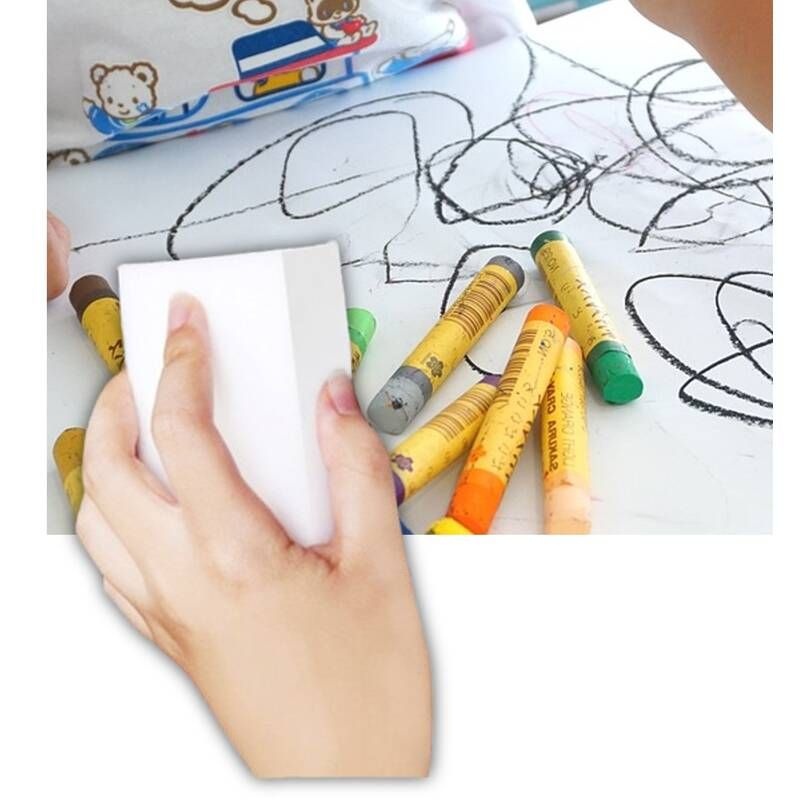 유성펜 네임펜 지우기 60개 벽지색연필지우기 먼지먹는스펀지 세제없이닦는요술시트