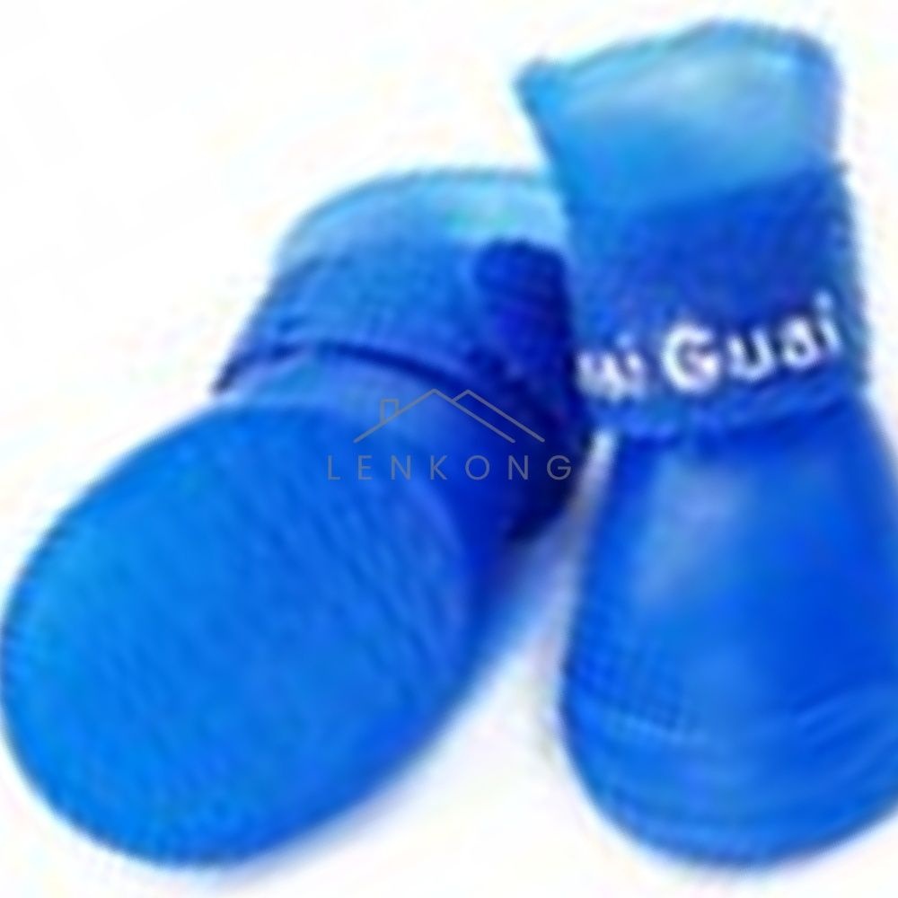 [오늘출발] 삼렌콩 강아지라텍스슈즈 블루 방수신발 강아지외출신발 여름신발