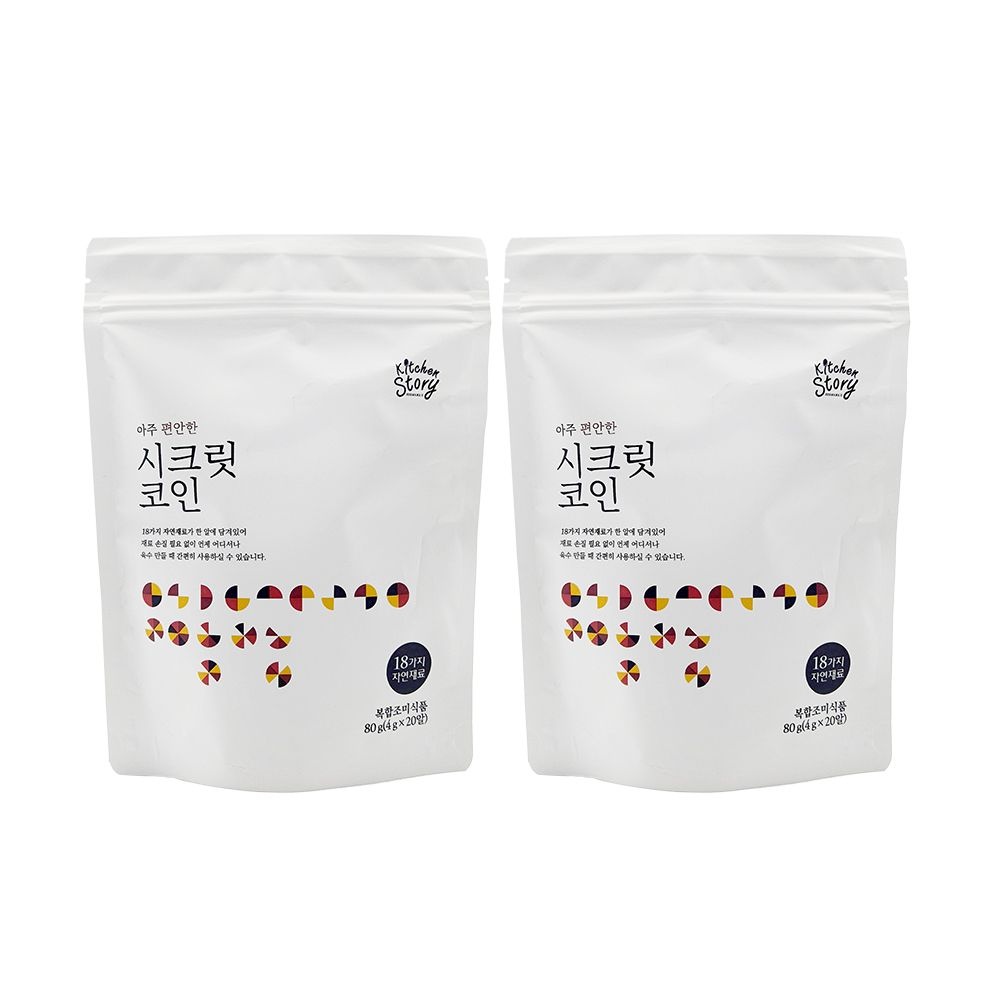 [오늘출발] 키친스토리 빅마마 이혜정의 아주 편안한 시크릿코인 4g x 20알 x 2팩