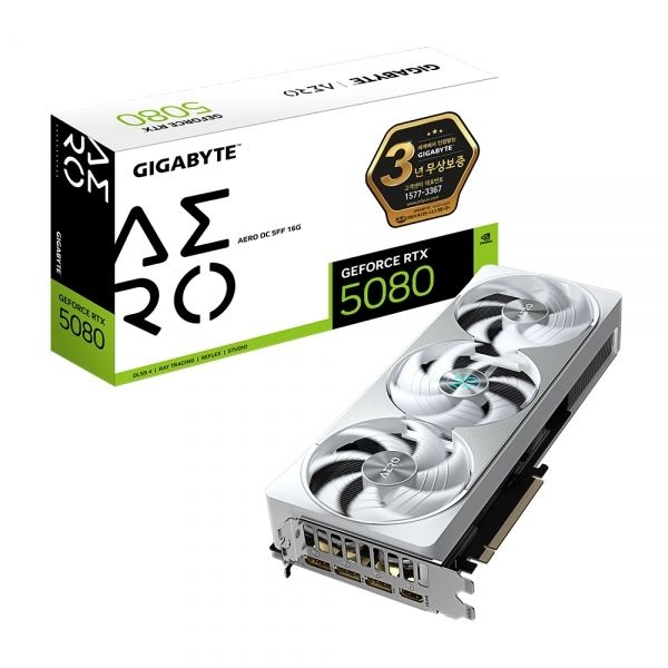 GIGABYTE RTX 5080 AERO OC SFF D7 16GB 제이
