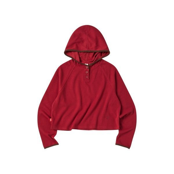 COMONINOZ 꼬모니노즈 COMONINOZ W LAYERED HOOD T-SHIRT [RED] WN246THHDZ20RD 185814