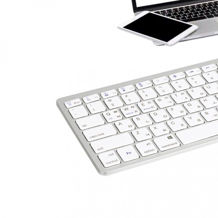 폰세상 무선 블루투스 키보드 슬림한 초경량 휴대용 맥 노트북 아이패드 갤탭 갤럭시 아이폰