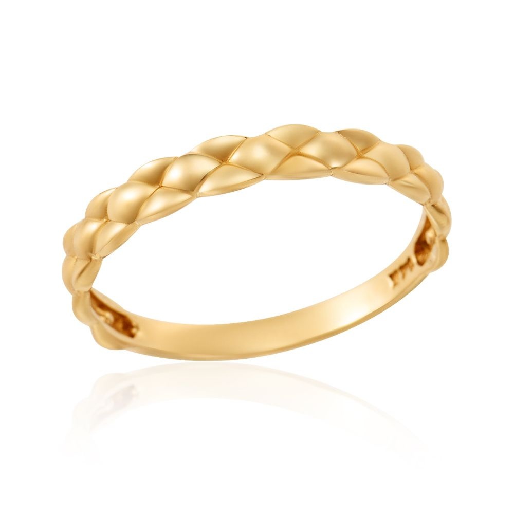 비앤비골드 (현대Hmall) [모룬] 18K 러브 슬릿 퀼팅 쿠션 반지 MOS40343