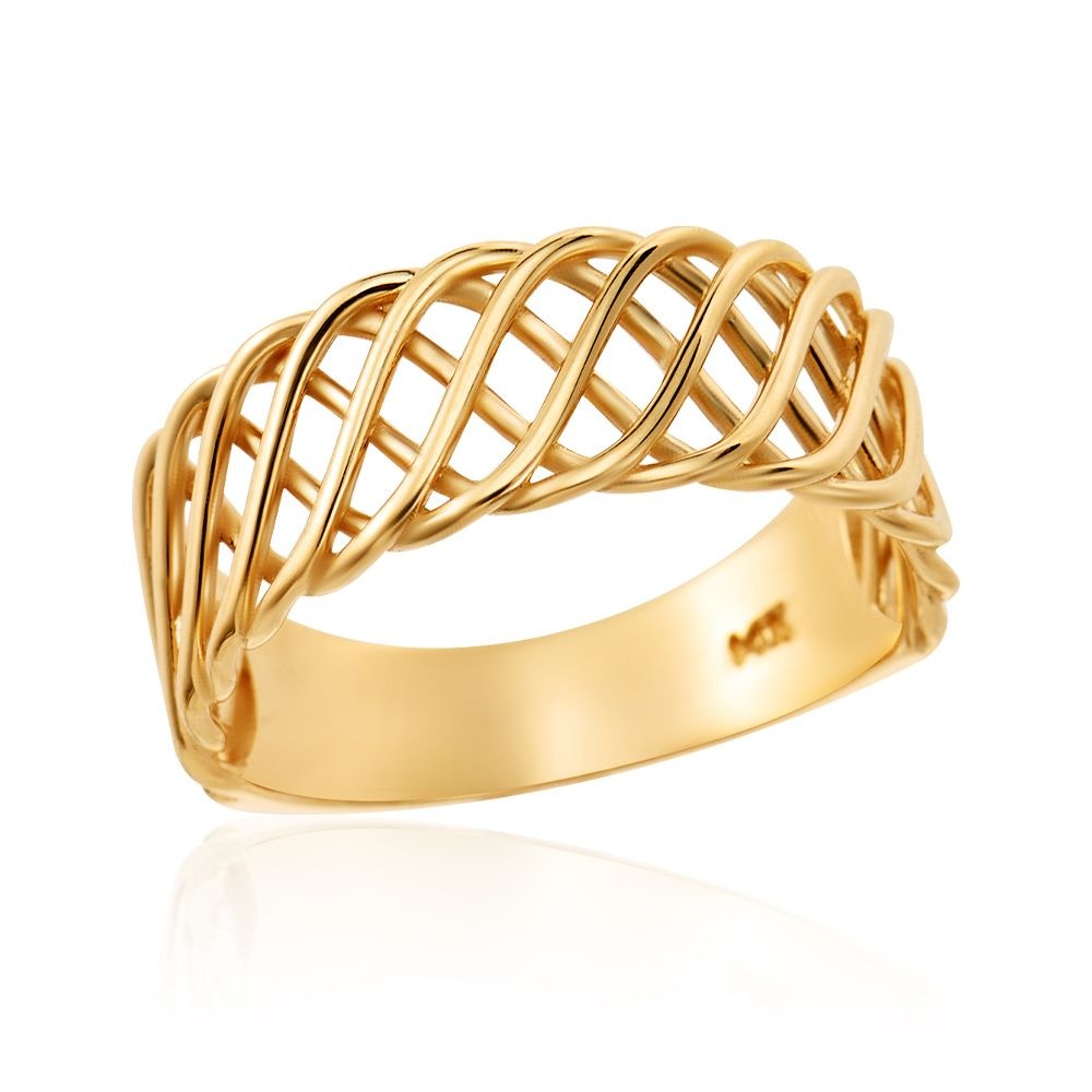 (현대Hmall) [모룬] 18K 와이드 로프 트위스트 반지 MOS40342