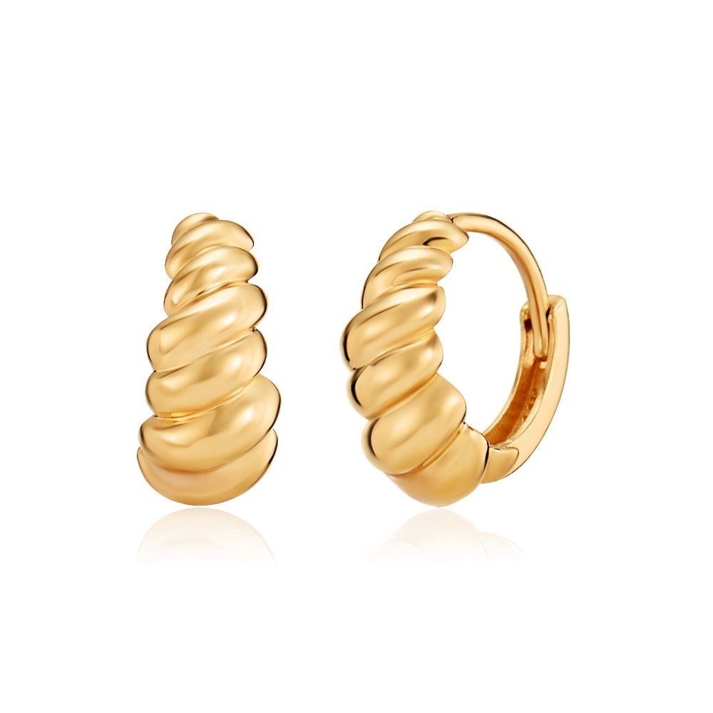 비앤비골드 (현대Hmall) [모룬] 14K 프렌치 크루아상 원터치 링 귀걸이 MOE40348