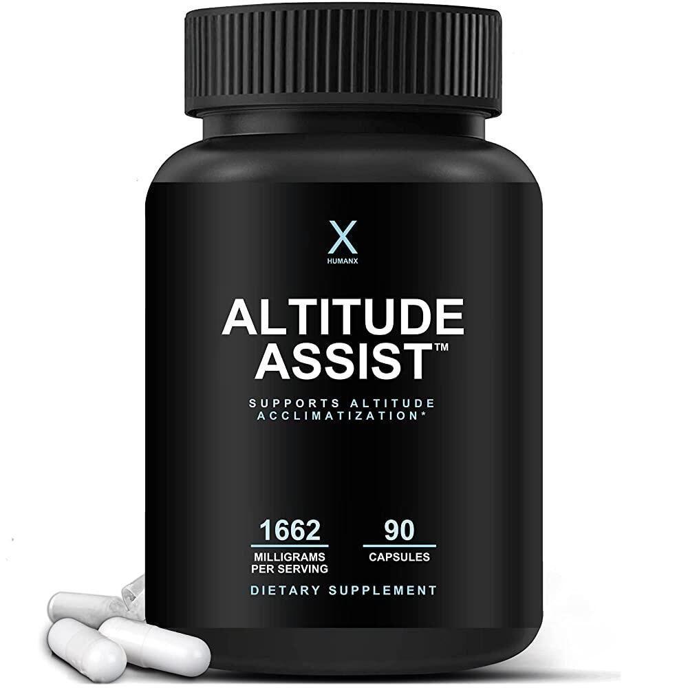 Altitude Assist - 고산병 예방 - 산악 스포츠 완화 (스키, 스노보드, 등산) - GMO 프리, 비건, 케토 - 순응을 한 포뮬러,