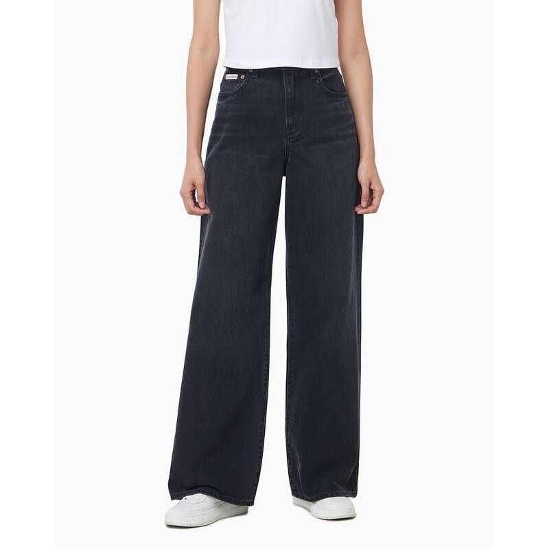 [백화점 정품] 캘빈클라인 진 여성 CK 블랙 와이드 레그핏 청바지 47E700G (47E700G-3N3)