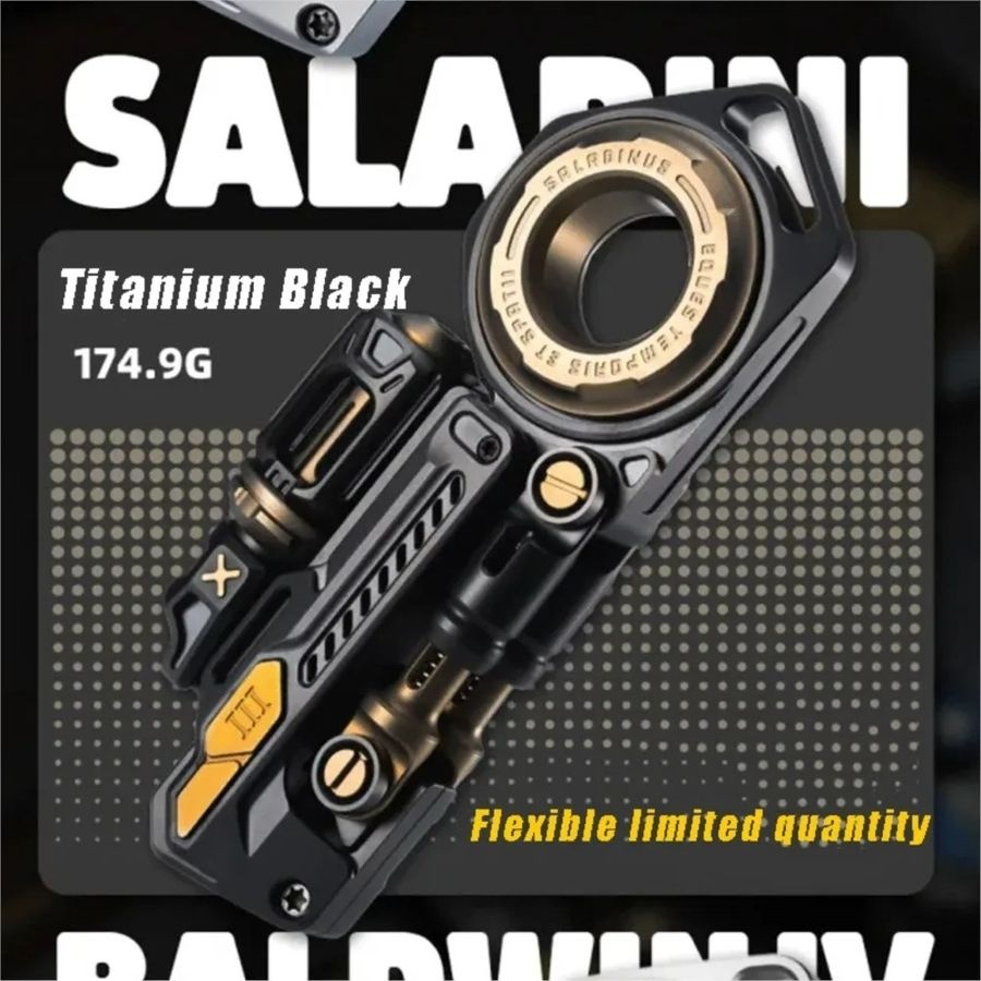 컴퍼니투에스 협력사 [해외] 메탈 리볼버 피젯 스피너 EDC 멀티 슬라이더 고급 한정판 키덜트 취미 감성 핸드토이