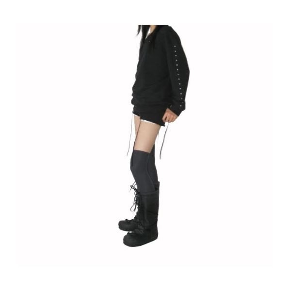 41PRAY 원 ONE Shoulder Eyelet Sweatshirts Black S80073 371570 [매장상품]