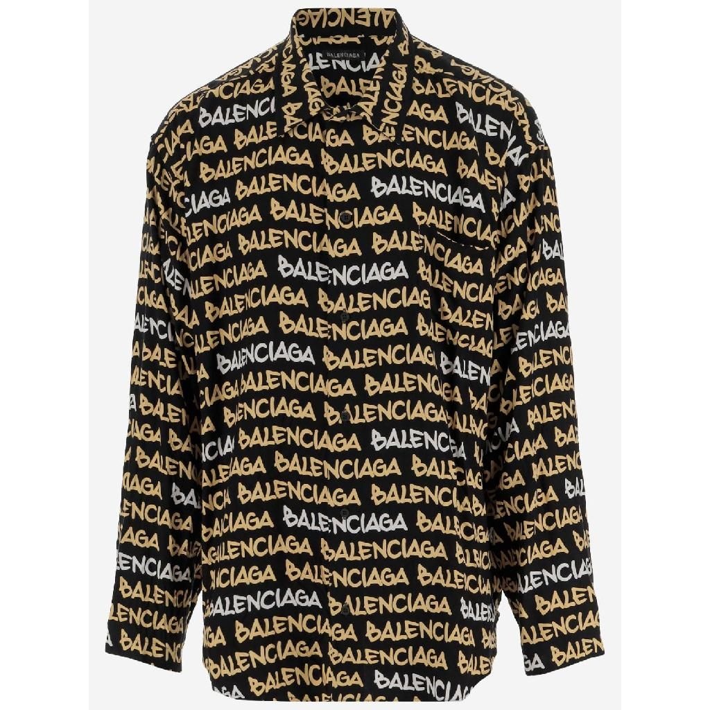[해외] 발렌시아가 25SS Balenciaga Allover 로고 셔츠 681812TRLJ31094 TP565745531