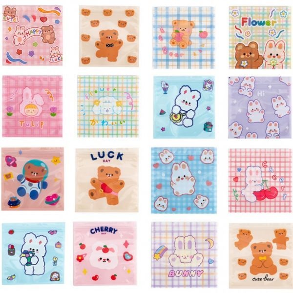 UnKnown 포장지 캐릭터 선물 포장 봉투 지퍼백 구디백 24종 RD-11895