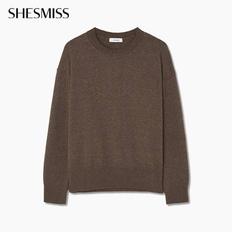 쉬즈미스 루즈핏 라운드넥 니트_SSKPOP42090_MB1001946