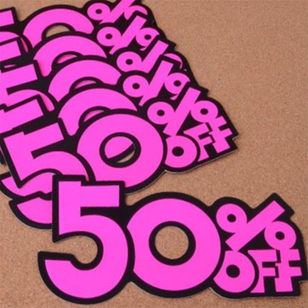 [오르픽협력사][오늘출발] 쇼카드 슬롯 교체형 6P 쇼카드 세트 행사 프로모션