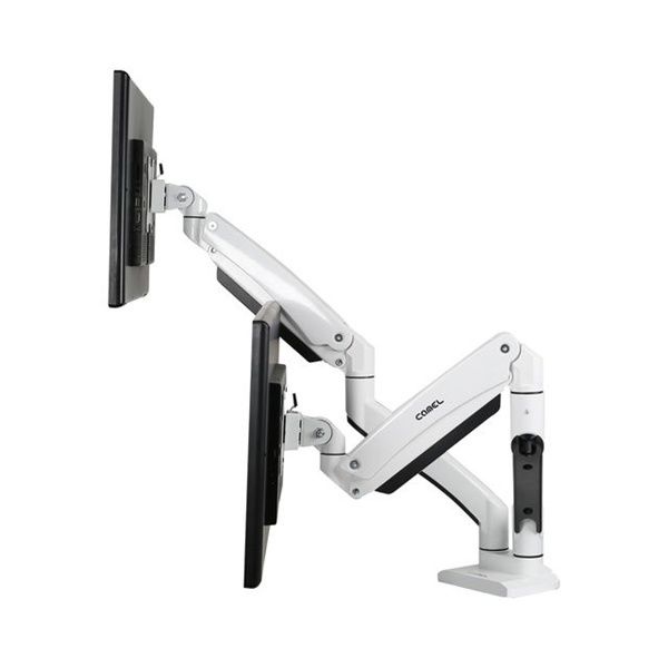 카멜인터내셔널 클램프형 듀얼 암, PMA-2DU 화이트 ( 22~35형 )