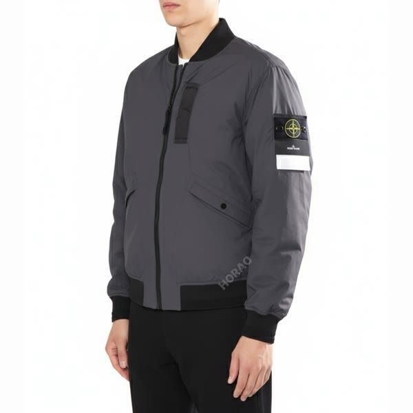 STONE ISLAND 스톤아일랜드 40525 Skin Touch Nylon-TC with Primaloft®-TC Bomber Jacket (801540525 V0065) (스킨 터치 나일론-TC 프리마로프트®-TC
