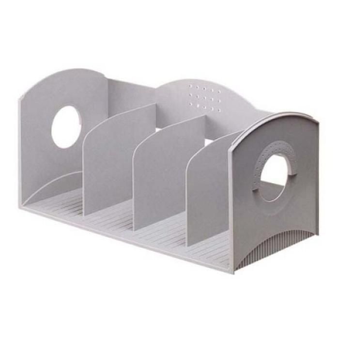 시스맥스)멀알찬티 책꽂이(4단 회색 42117)-팩(2개입)