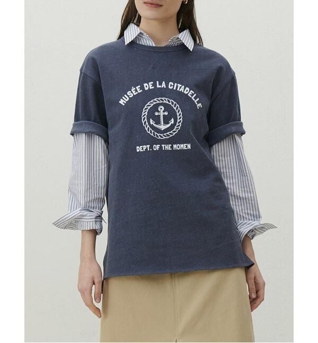 모먼 [모먼][MOMEN] Riviera Cruise T- shirts- Navy_XMCAS3SM41156