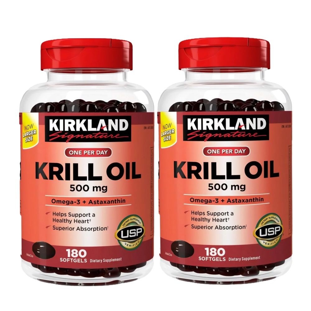 [해외] 커클랜드 시그니처 크릴오일 500mg 180소프트젤 X 2통