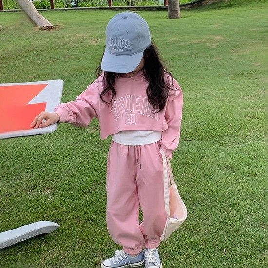 콤보크롭상하복 키즈의류 아이일상복 셋업 오버핏 상하복 세트  5~13호