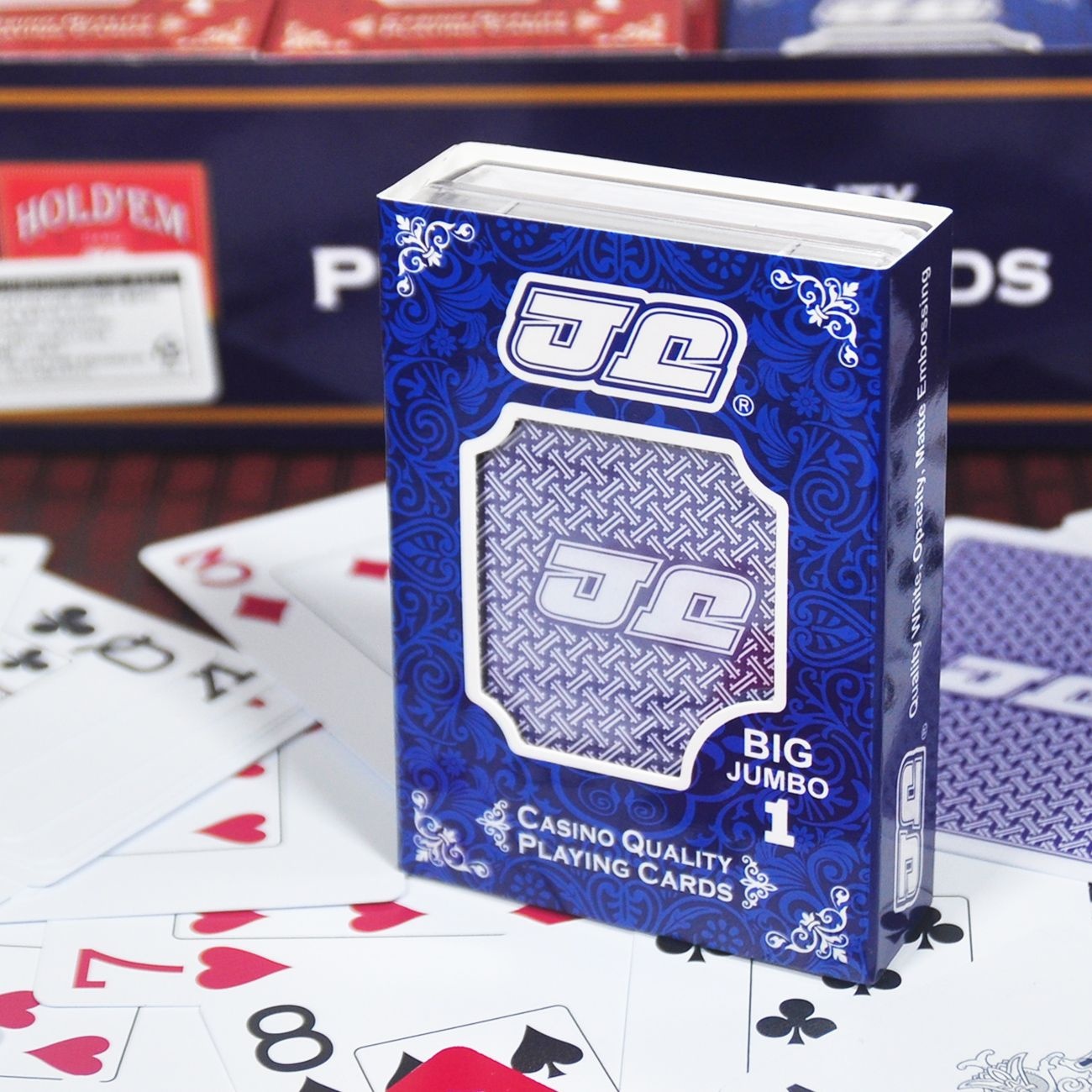 [국내산]JJ 트럼프카드 1번 빅점보 홀덤 포커용 플레잉카드 보드게임용