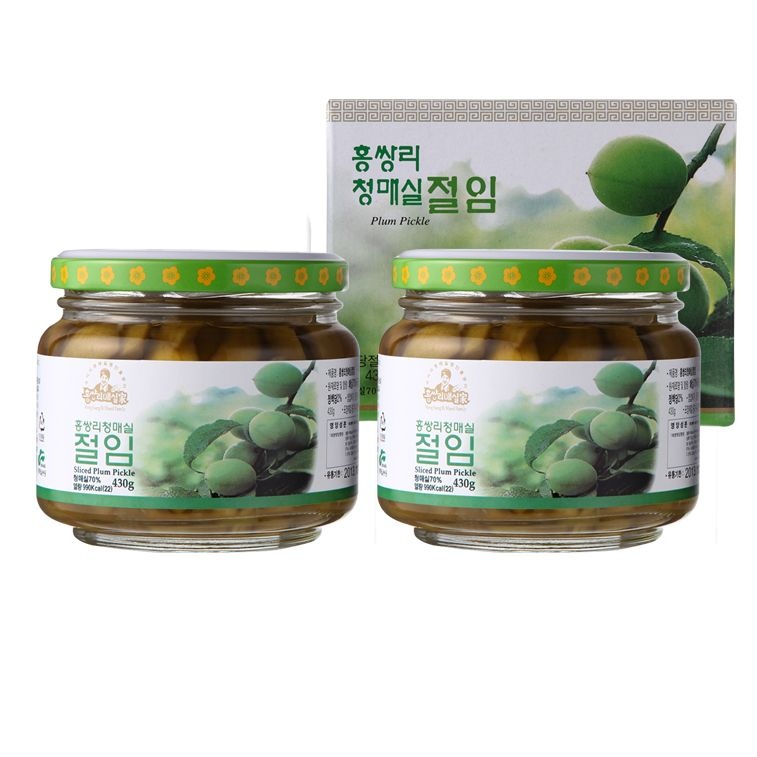 [오늘출발] 홍쌍리 청매실절임 430g 2병 매실피클 매실장아찌