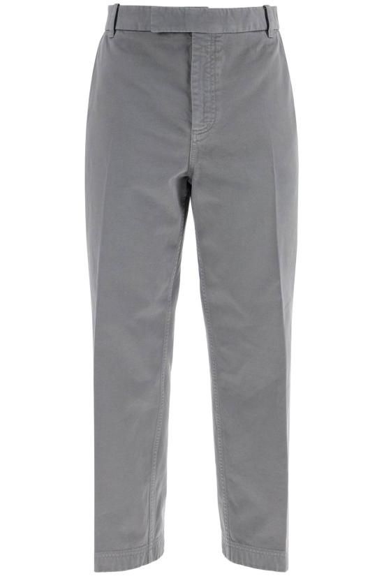 톰브라운 26SS 톰브라운 코튼 트윌 유틸리티 치노 팬츠 MTU335W F0576 035 MED GRAY DOM