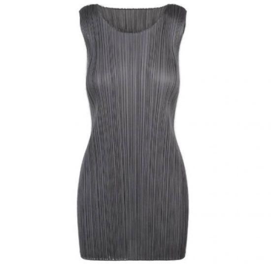 플리츠 플리즈 플리츠플리즈 미디 원피스 PP48JT10712 GRAY DOM