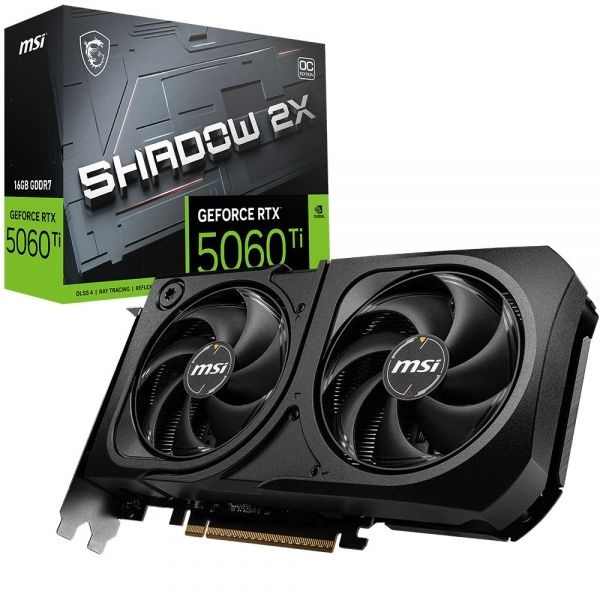 MSI 지포스 RTX 5060 Ti 쉐도우 2X OC 플러스 D7 16GB(정품 빠른발송)