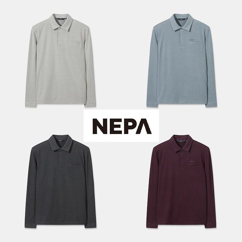 네파남성 리사이클 기모 폴로티셔츠_7L75216_BP