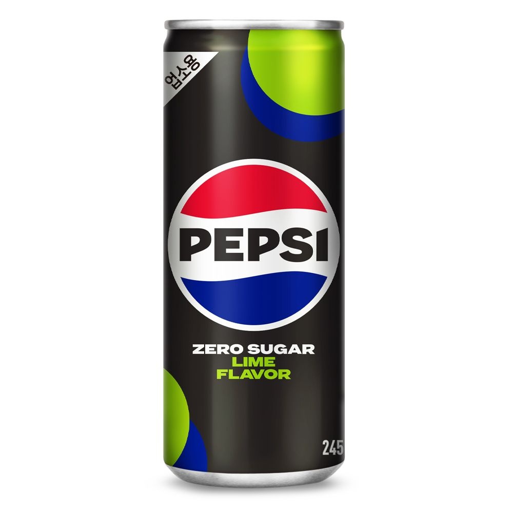 [온누리상품 상생페이백] 롯데칠성 펩시 콜라 제로슈거 라임향 245ml 30캔 업소용 탄산음료