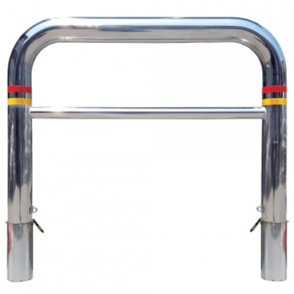 테라엠알오 4TYPE 스텐 U자2단 볼라드 매립이동식 76101x50파이 1P H1100 2T