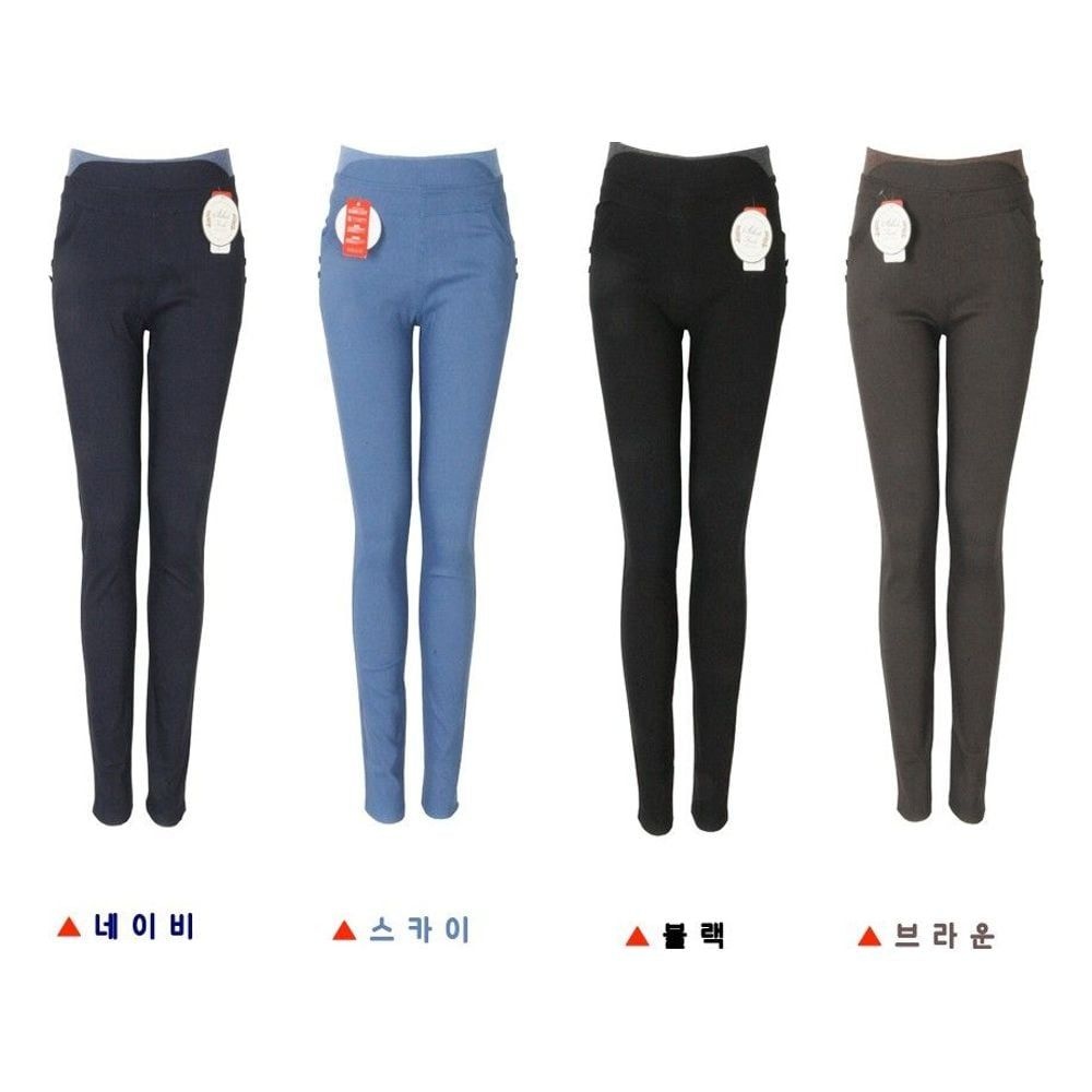 F60305 스판 밴딩 스키니 쫄 엄마 마담 바지