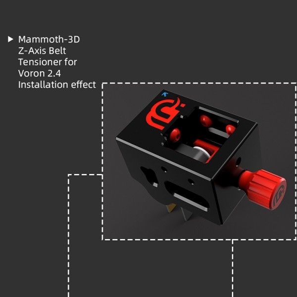 Mellow Mammoth 3D 프린터 보론 2.4 Z축 벨트 텐셔너