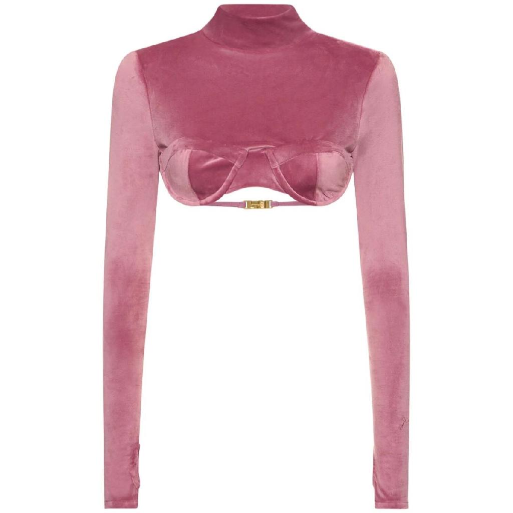 GCDS 지씨디에스 GCDS 여성 GCDS 긴팔 크롭 탑 78I YX4017 TP712350683