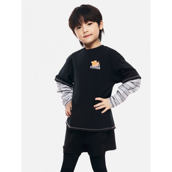 <매장정품> BARREL 배럴 남아 반팔 레이어드 래쉬가드 블랙 (B6SKWRG303BLK) B6SKWRG303BLK 848958