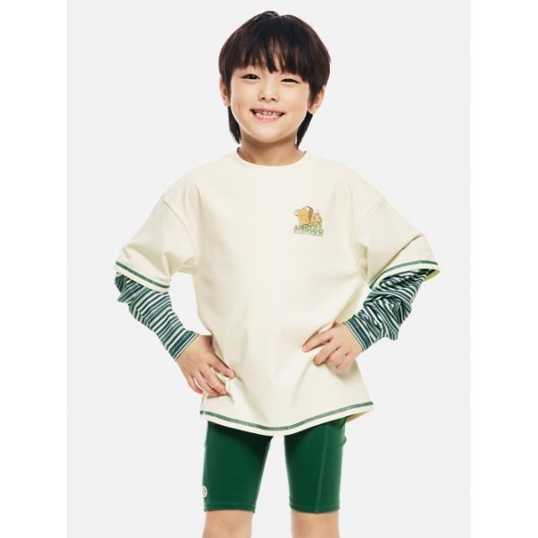 <매장정품> BARREL 배럴 남아 반팔 레이어드 래쉬가드 아이보리 (B6SKWRG303IVR) B6SKWRG303IVR 848962