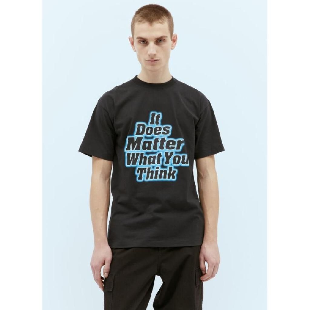 파타 파타 남성 Does It Matter What You Think 티셔츠 POC AW23 IT MATTERS TS 001 TP835504907