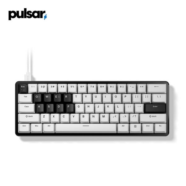 Pulsar PULSAR PCMK 3 HE 60 마그네틱 미니 게이밍 키보드(영문)-화이트