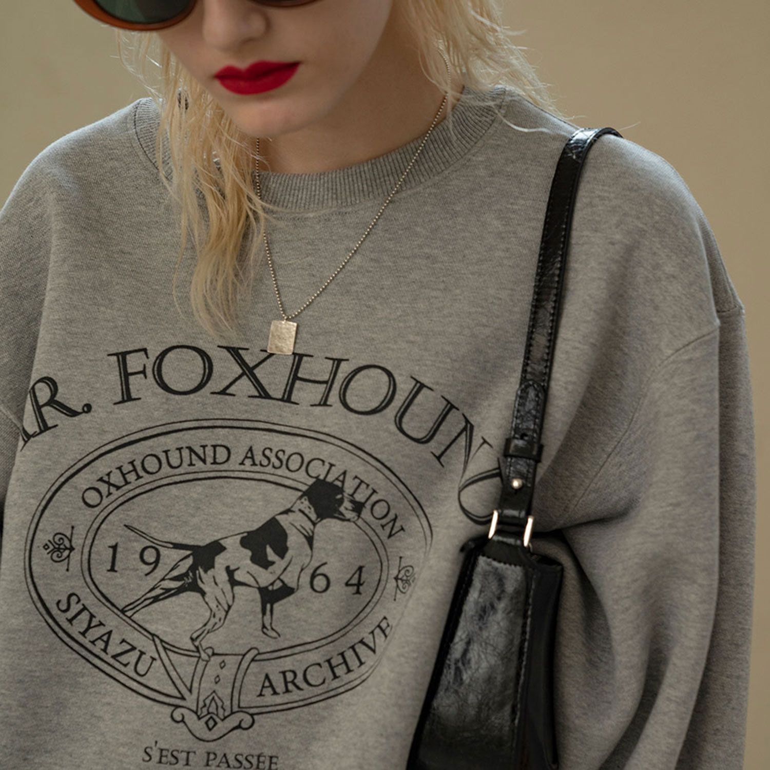 SI-TP5042 Foxhound Sweat shirt_Melange gray