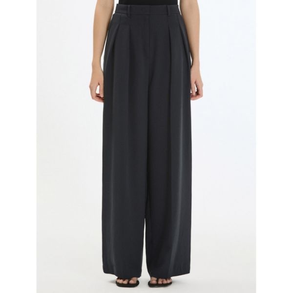 SISTINA <매장정품> SISTINA 시스티나 투턱 롱 와이드 팬츠 다크그레이 AWWSLP21320_DG 858361