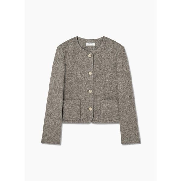 <매장정품> SHESMISS 쉬즈미스 울 혼방 라운드넥 자켓 (SWWJKP41700) 857178