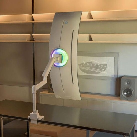 아트박스/카멜마운트 싱글 초 고중량 폴타입 모던 모니터 거치대 MPS1PH