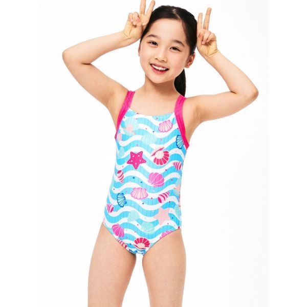 <매장정품> BARREL 배럴 여아 웨이브쉘 라인백 원피스 수영복 블루 (B5SKSWS303BLU) B5SKSWS303BLU 850224