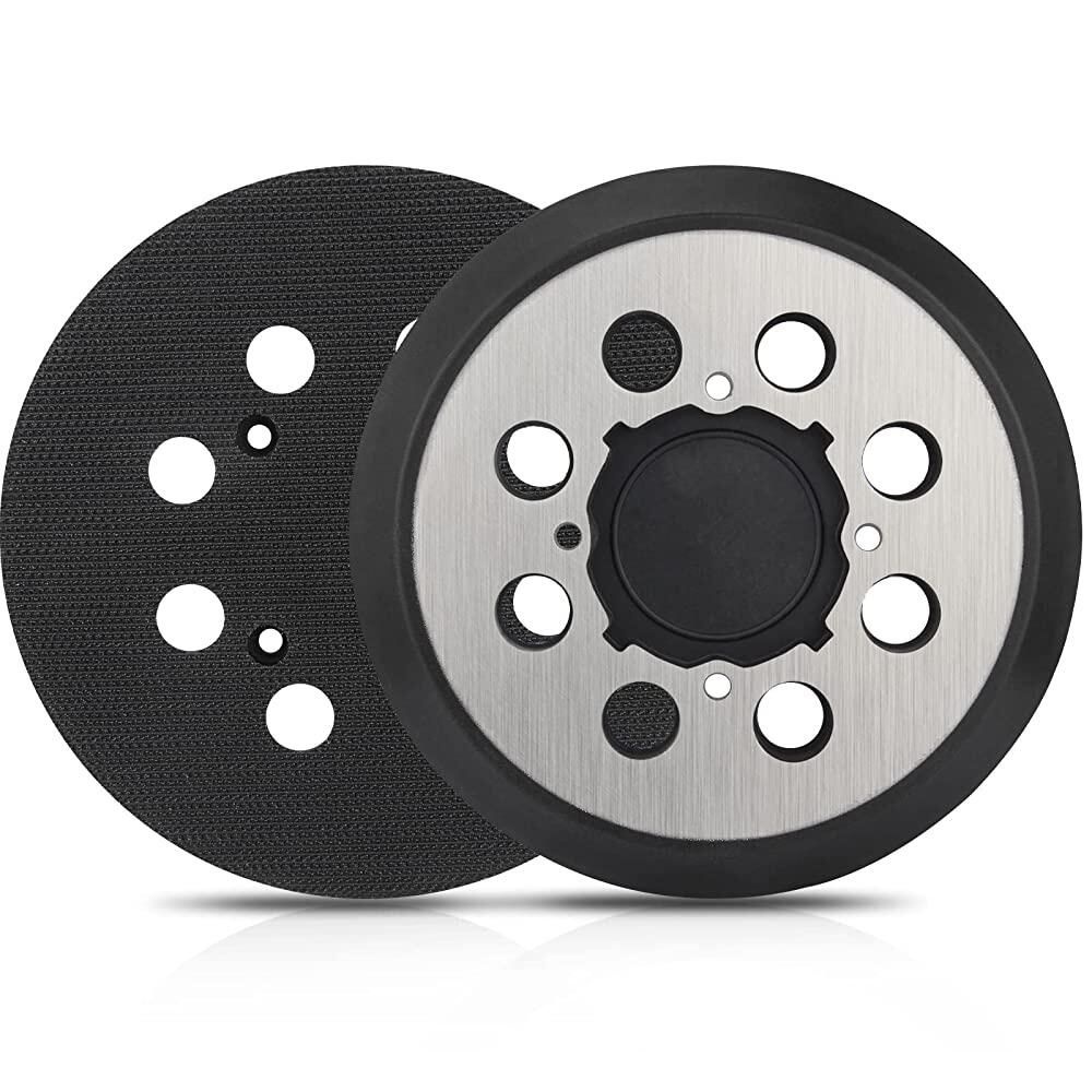 Gnellkoor [해외] Dewalt용 샌더 패드, 2팩 12.7cm(5인치) 8홀 후크 및 루프 궤도 금속 패드 교체품 DeWalt DWE6421 6421K DWE6423 6423K DCW210B용 (DeW