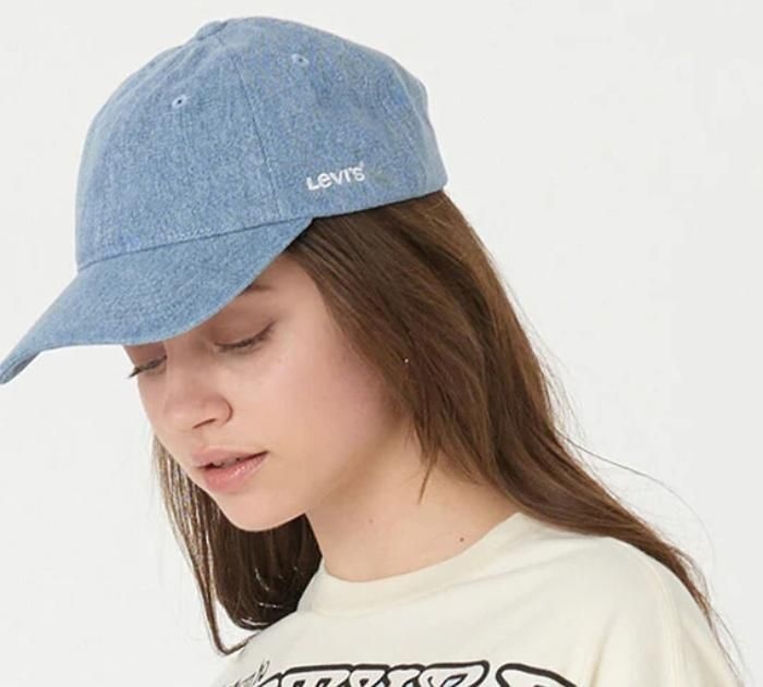 리바이스 공용 데님 연청모자 D75893_DG2075732
