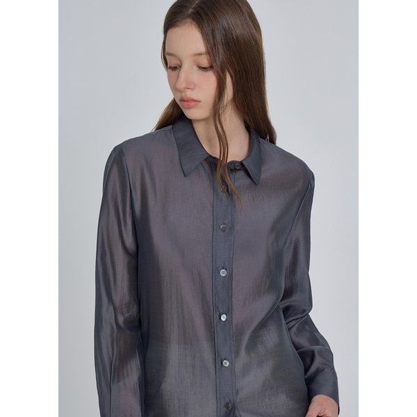 잇미샤 <매장정품> it MICHAA 잇미샤 시어 로고 자수 셔츠 ITP9WBL720 863758