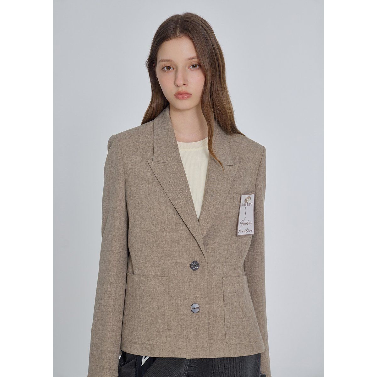 잇미샤 <매장정품> it MICHAA 잇미샤 테일러드 싱글 라벨링 자켓 ITP9WJK520 864135