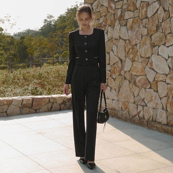 잇미샤 <매장정품> it MICHAA 잇미샤 [25 FW] 원턱 와이드 팬츠 ITP8ZPT720 864931